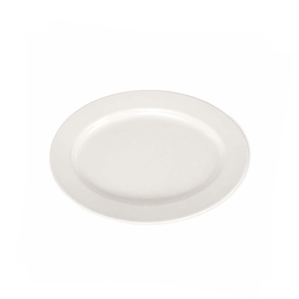 Fuente Oval blanca 23.5 cms 