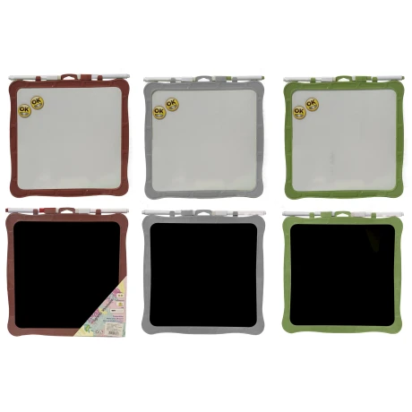 PIZARRA 2 MARCADORES 2 IMANES 26X26X1.5CM 27803 Q96 PIZARRA 2 MARCADORES 2 IMANES 26X26X1.5CM 27803 Q96