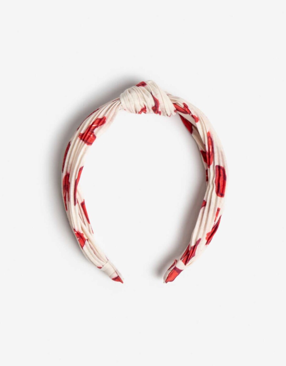 Vincha Rigida San Valentin - Estampado Geometrico 