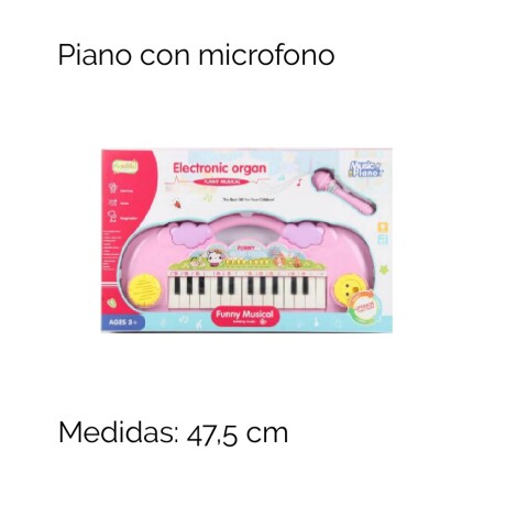 Orgno Electronico Dejuguete Color Rosa Orgno Electronico Dejuguete Color Rosa