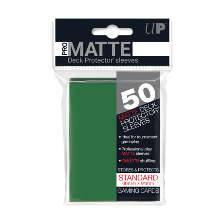 Ultra Pro Sleeves Pro-Matte Green - Standard - 50 unidades Ultra Pro Sleeves Pro-Matte Green - Standard - 50 unidades