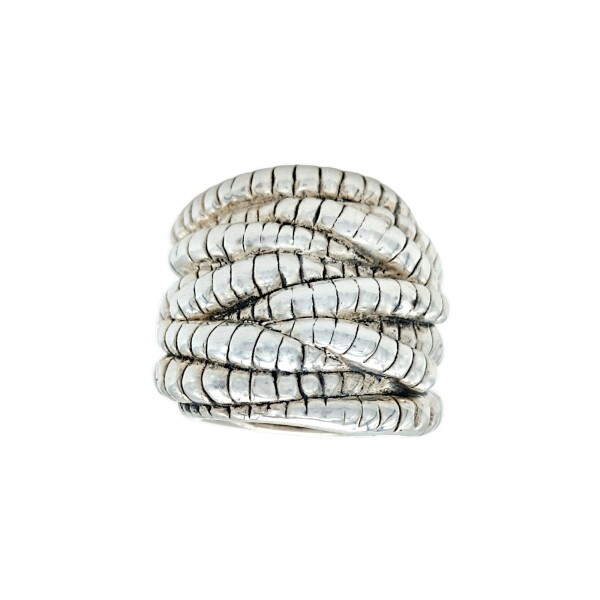 Anillo Entrelazado-Plata 925 Inflada-Sin Piedra-AN3131 sinpiedra