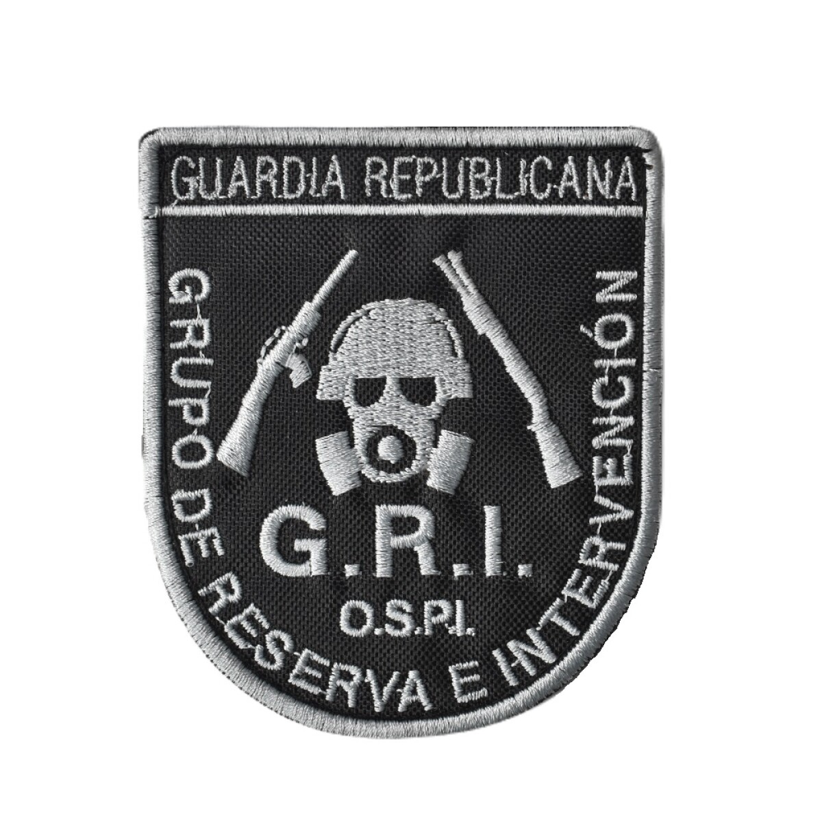 Parche bordado GRI - Grupo de Reserva e Intervención. Guardia Republicana - Negro 