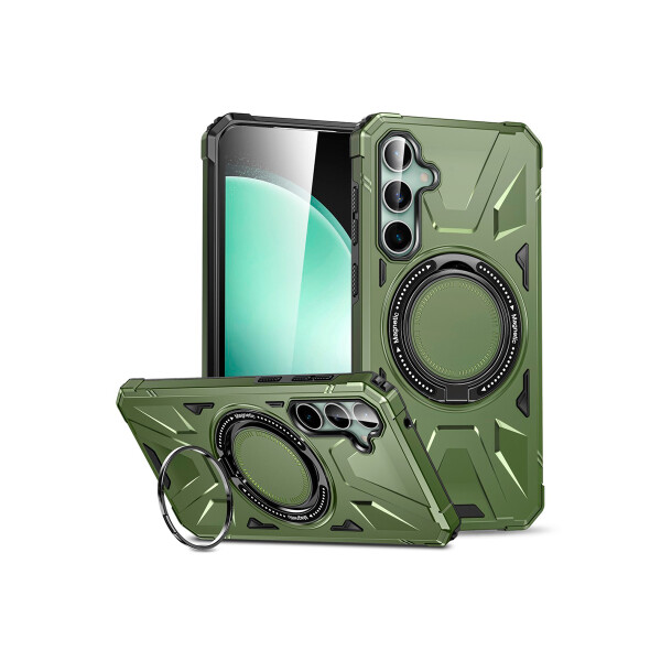 Protector rígido Samsung Galaxy S23 FE 5G con anillo MagSafe color verde Protector Rígido Samsung Galaxy S23 Fe 5g Con Anillo Magsafe Color Verde