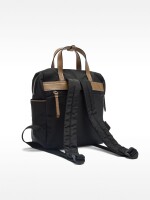 Mochila De Nylon Con Colgante negro