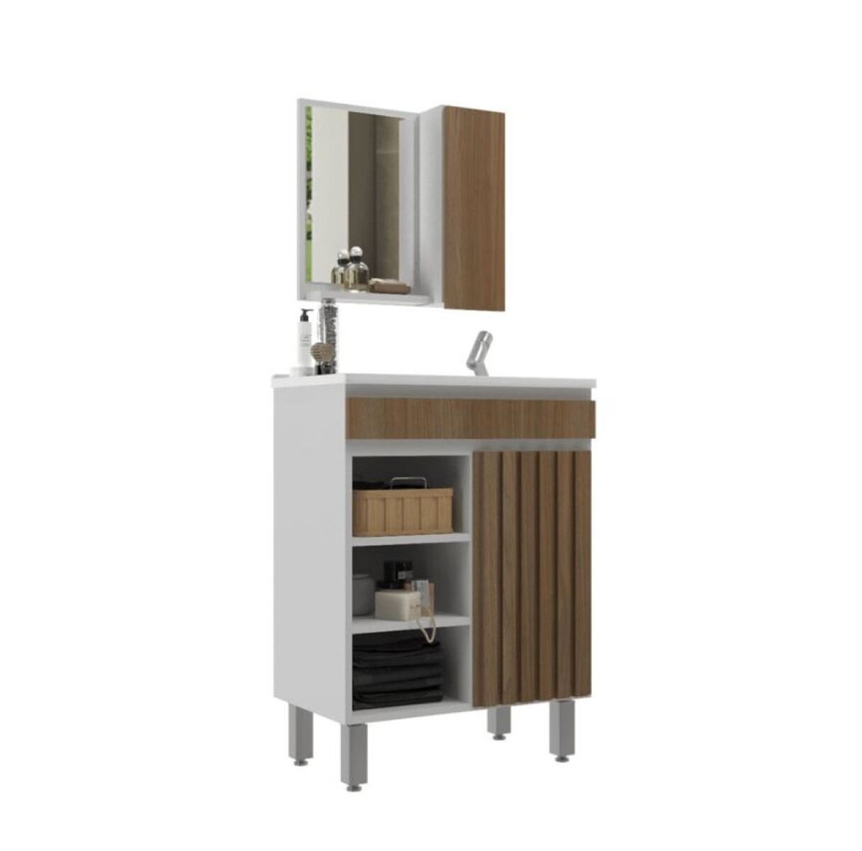 Mueble De Baño 1 Puerta Bello55.C 
