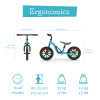 Bicicleta De Equilibro con luces 10´ +18 Meses Celeste