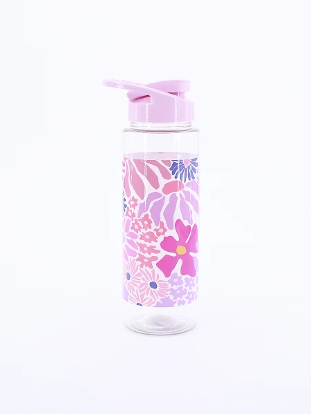 BOTELLA FLOWERS ROSADO