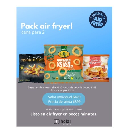 PACK AIR FRYER! CENA PARA 2 PACK AIR FRYER! CENA PARA 2