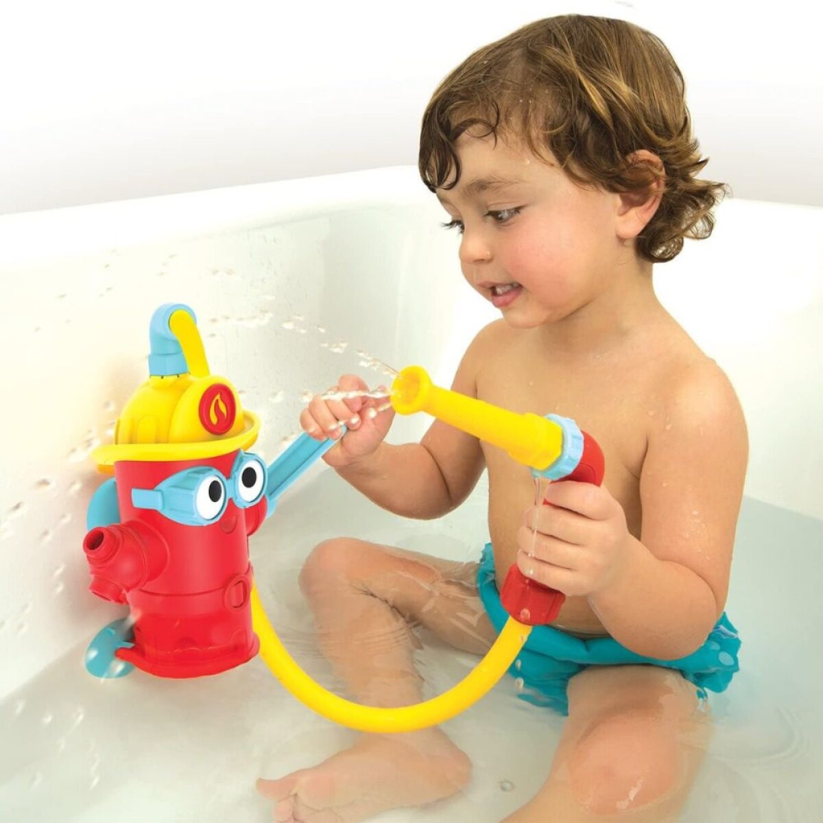 Juguete de Baño Bombero Freddy Spray N Sprinkle Yookidoo de - MULTICOLOR 