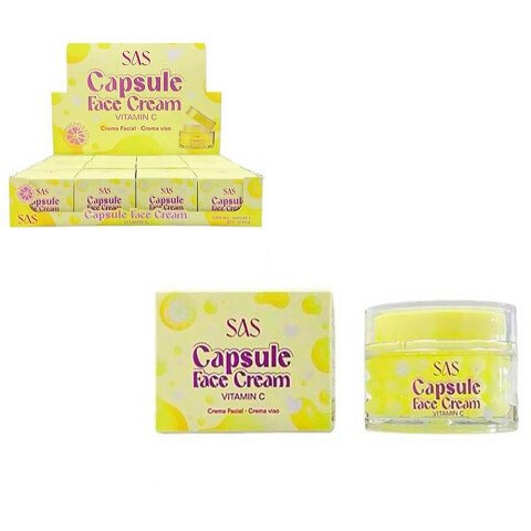 SAS Crema facial cápsulas con Vitamina C 80g Sas Crema Facial Cápsulas Con Vitamina C 80g