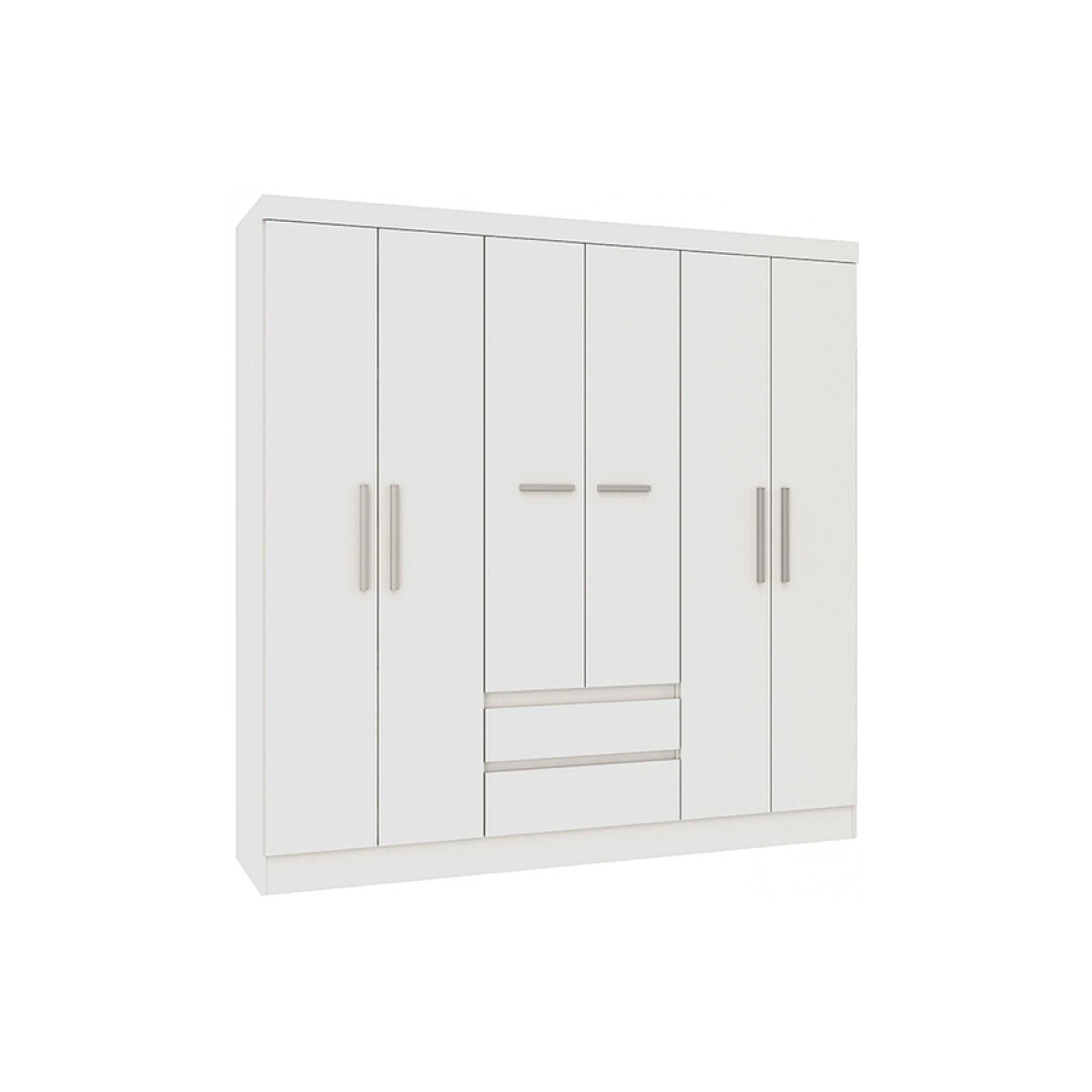 Ropero 6 Puertas 2 Cajones Viena Blanco 