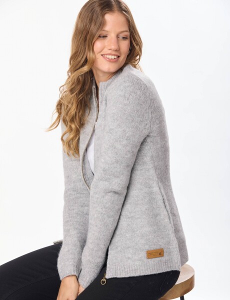 CAMPERA TEJIDA Gris