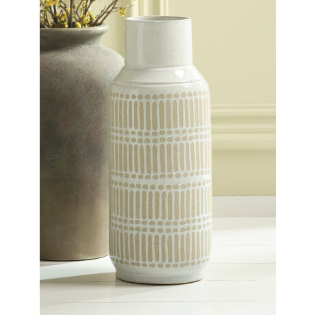 Jarrón GUSTAF Ø18xA47cm blanco Blanco