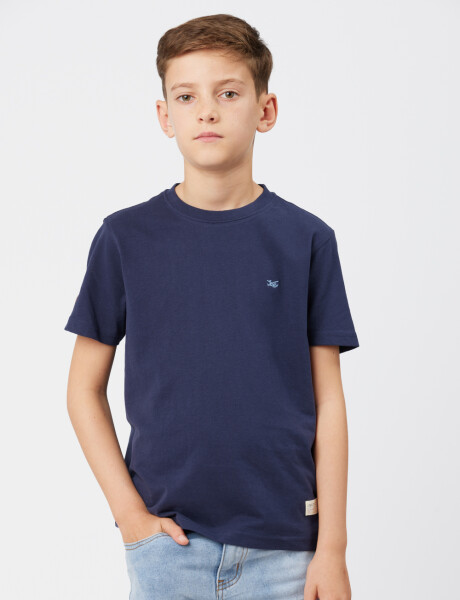 REMERA BÁSICA DE ALGODÓN Azul