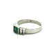 Anillo De Platino Con Esmeralda Y Brillantes Baguettes Anillo De Platino Con Esmeralda Y Brillantes Baguettes