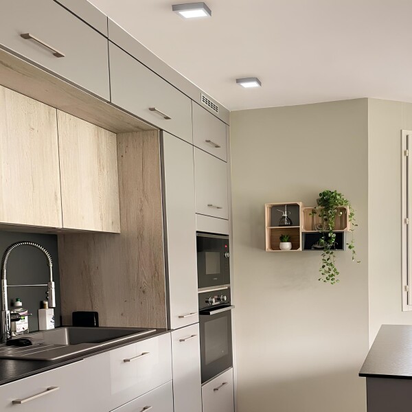 Plafon Led 6W Panel Cuadrado 11x11 Spot Luz Calida Gtia Variante Color Blanco