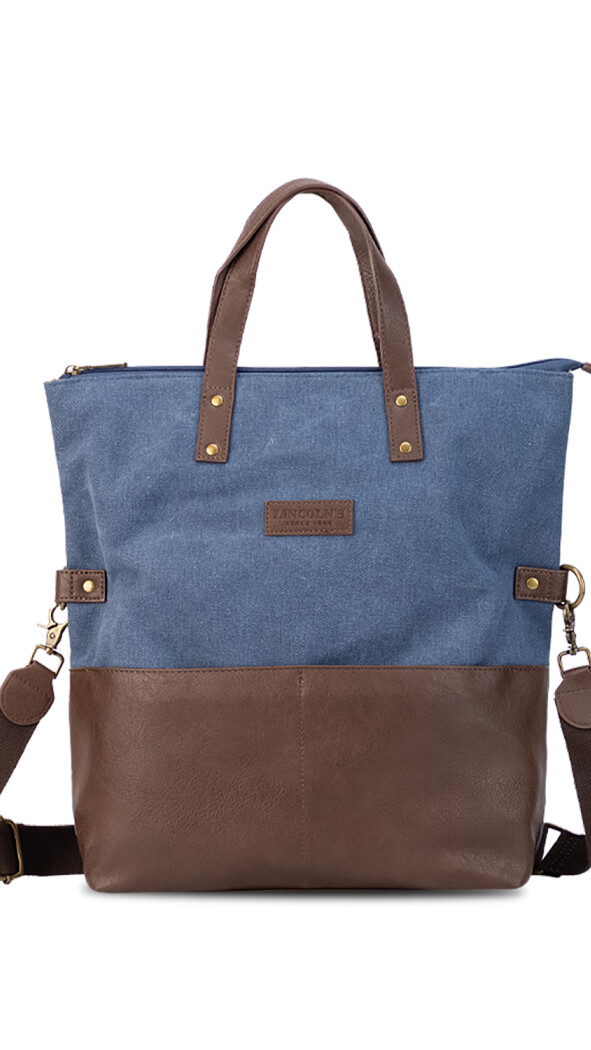 CARTERA PERLA DENIM C/ CAFE