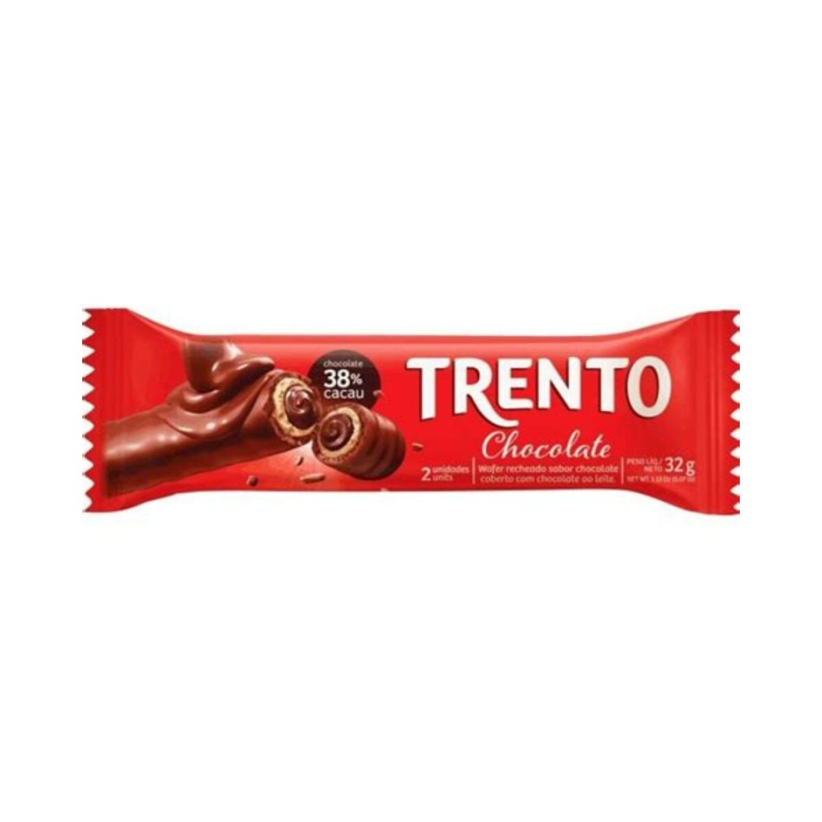 BARQUILLO RELLENO TRENTO 32G (2U) CHOCOLATE 
