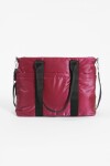 Bolso porta laptop shinny magenta