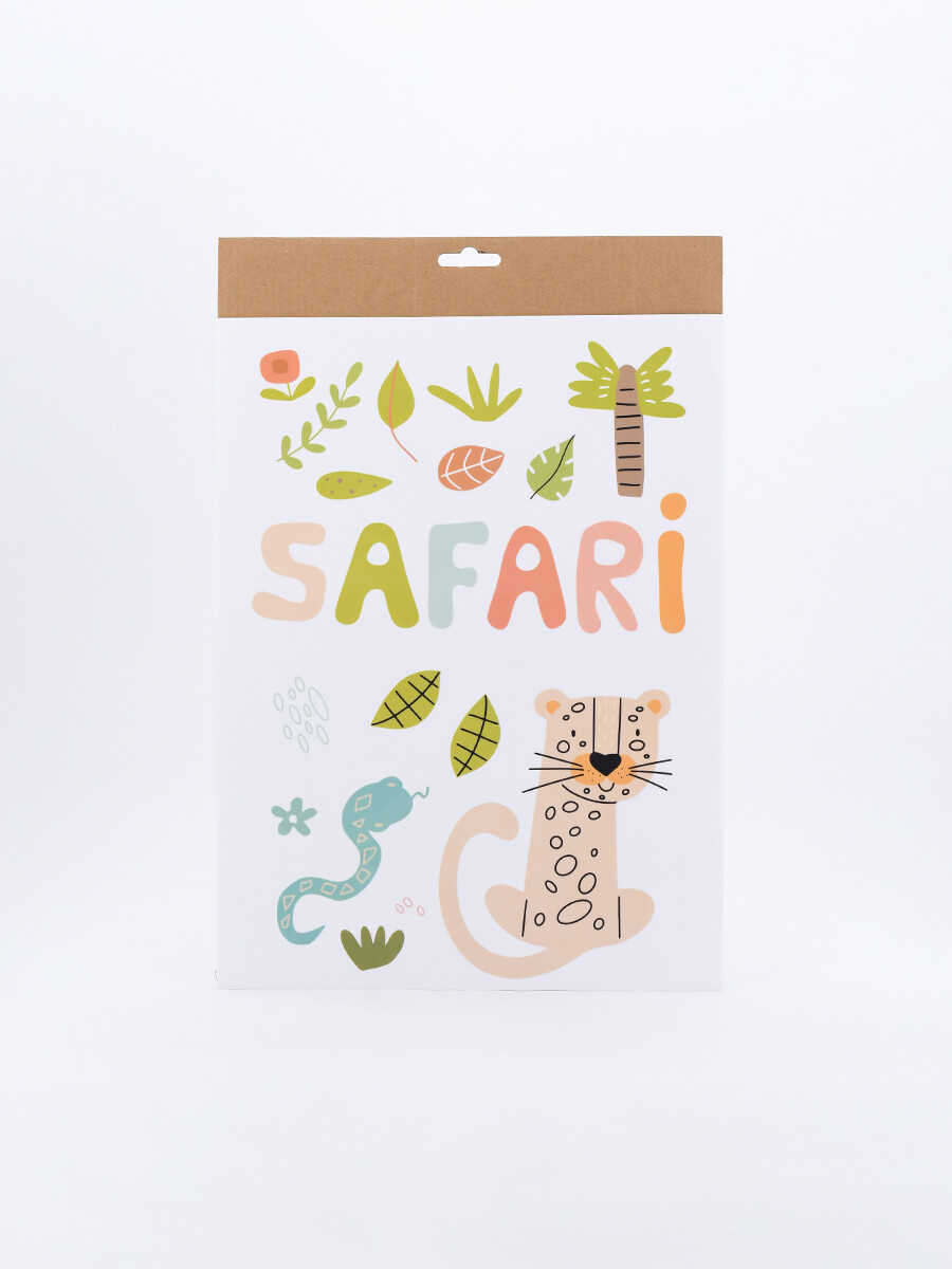 SET DE STICKERS X2 SAFARI - AMARILLO 