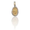 Dije Medalla Virgen Milagrosa Doble imagen-Plata y oro- Sin piedra- CP5041 sinpiedra