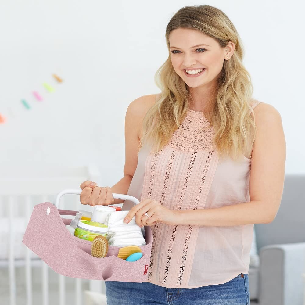 Organizador de pañales con luz skip hop Caddy Rosa
