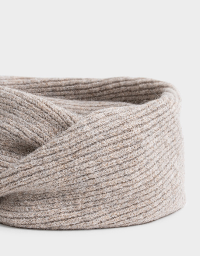 Cuellos Clasico Cuello Tejido Beige - Marron Beige