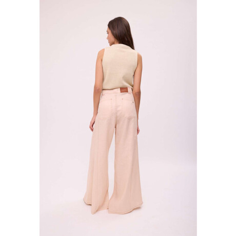 Pantalon Wide Xl Linen Ss26 Manteca