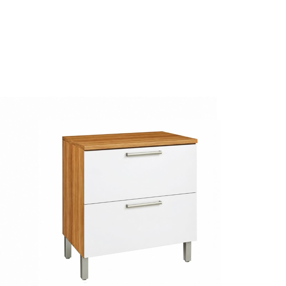 Bajo mesada Burguesa Blanco 80cm 1 puerta 1 cajón Bajo Mesada Burguesa Blanco 80cm 1 Puerta 1 Cajón
