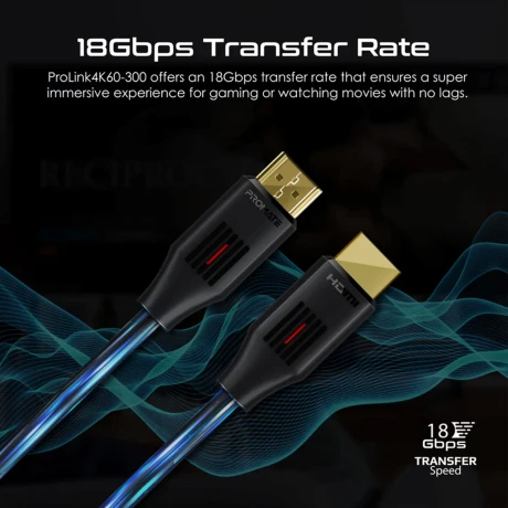Cable Promate Hdmi 4k 3mts 60hz Cable Promate Hdmi 4k 3mts 60hz