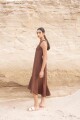 Vestido Folk Long Chocolate