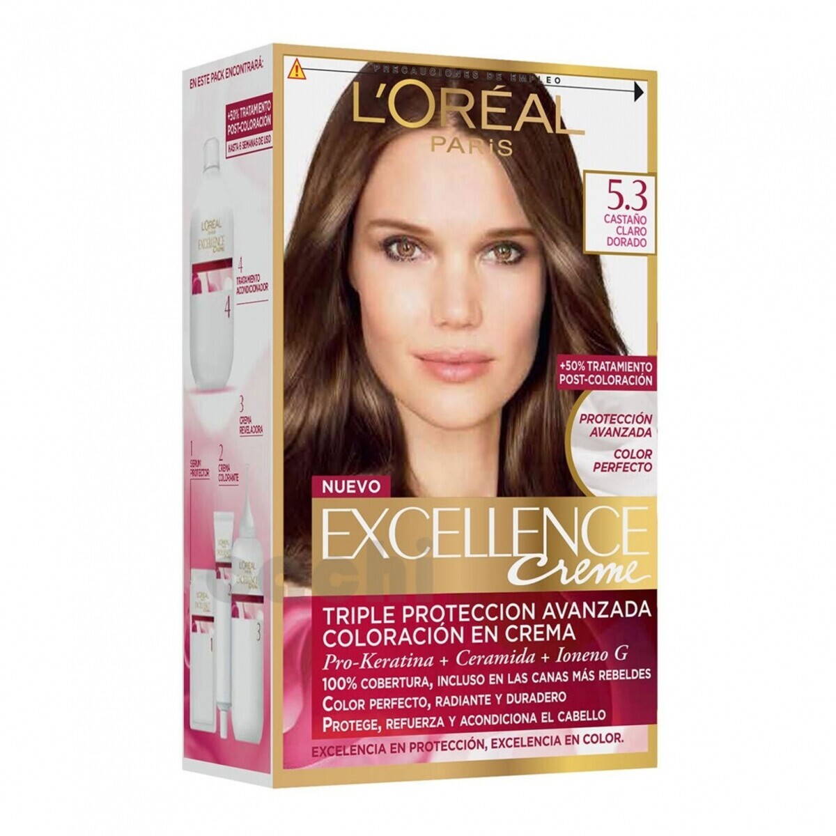 Excellence Creme N5.3 Castaño Claro Dorado 