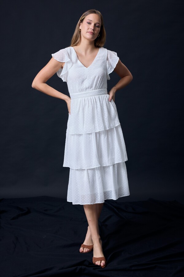 Vestido Capas CRUDO