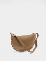 Bolso De Hombro Con Tachuelas Efecto Piel taupe