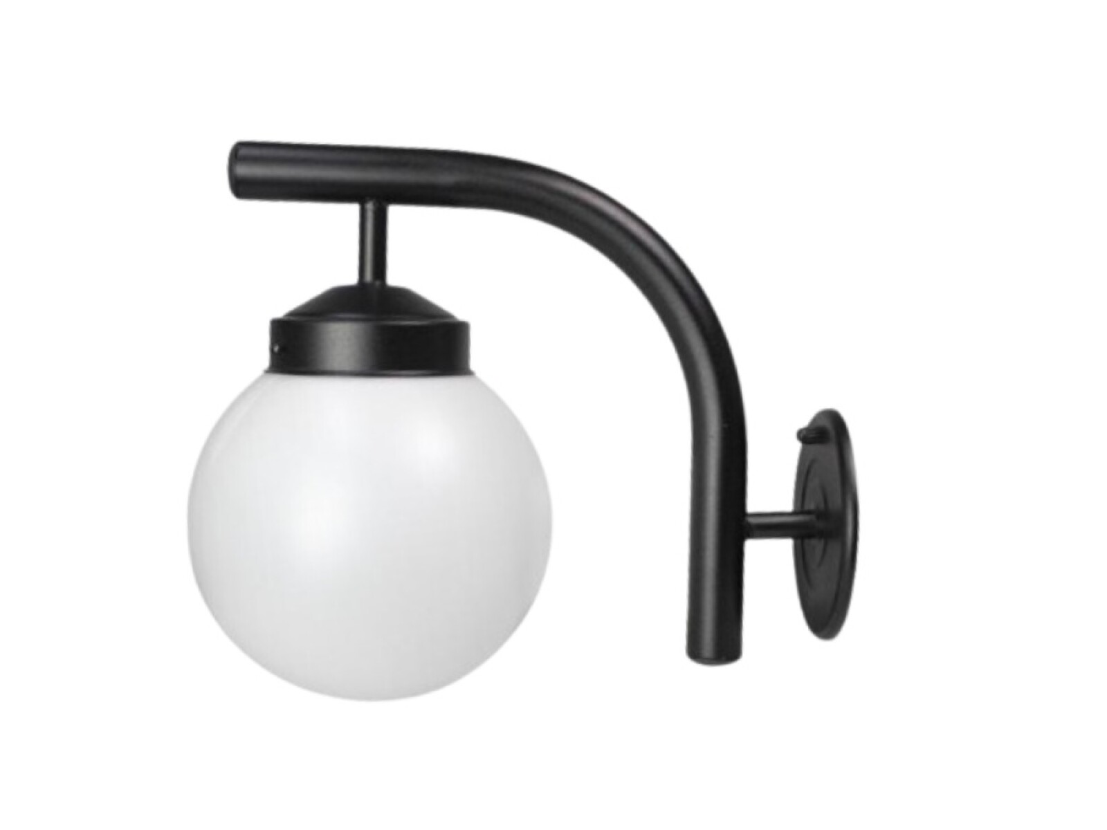APLIQUE GLOBO 10CM E27 PLASTICO - NEGRO 