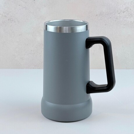 Vaso de Acero Inoxidable con Mango 710ML | Gris Vaso de Acero Inoxidable con Mango 710ML | Gris