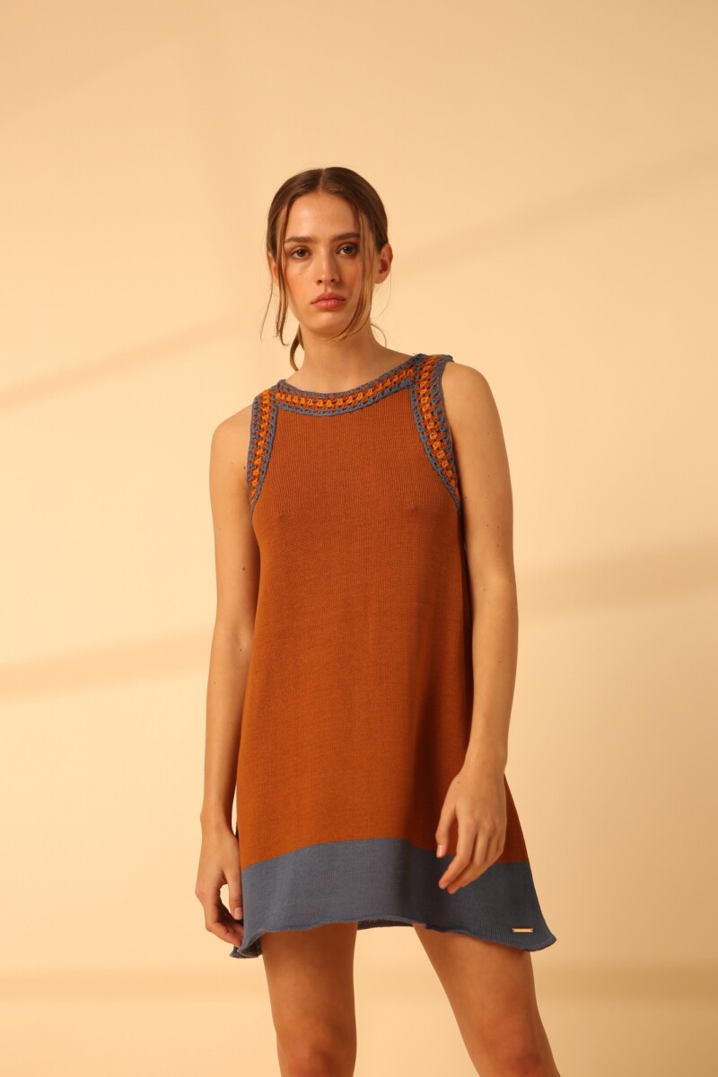 VESTIDO MAGA - Camel 