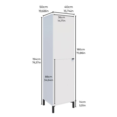 Armario Multiuso Soho 194X40X50CM 001