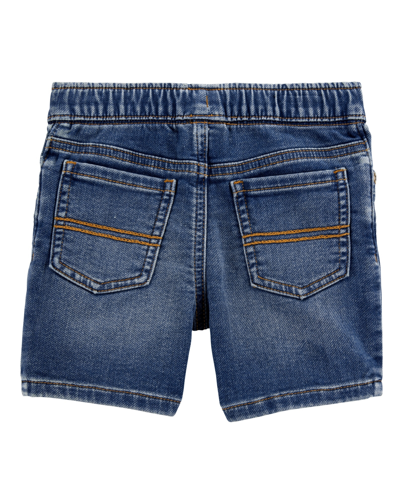 Short jean con cordón Sin color