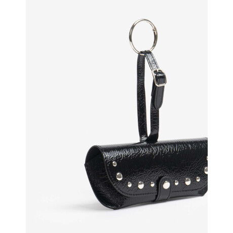 Estuche De Pu Crocco Con Tachas Combinacion Bicolor