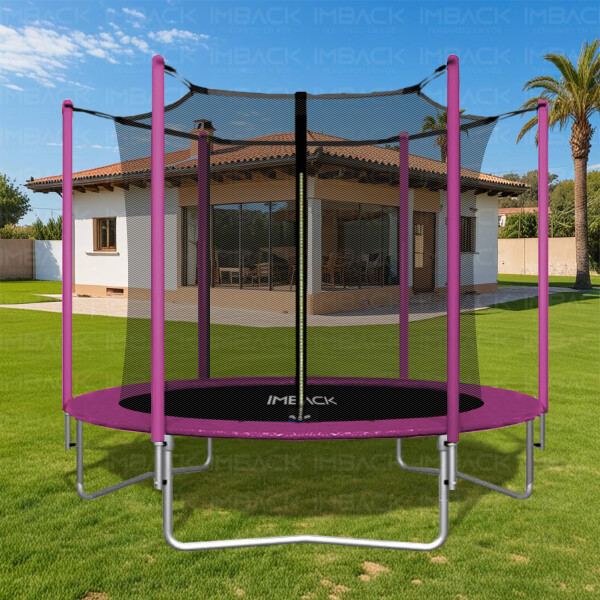 Cama Elástica de 1,83 M Trampolín Saltarín Multicolor Rosa CE002 Cama Elástica de 1,83 M Trampolín Saltarín Multicolor Rosa CE002