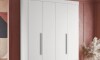 Ropero 4 puertas 4 cajones - Doble Blanco