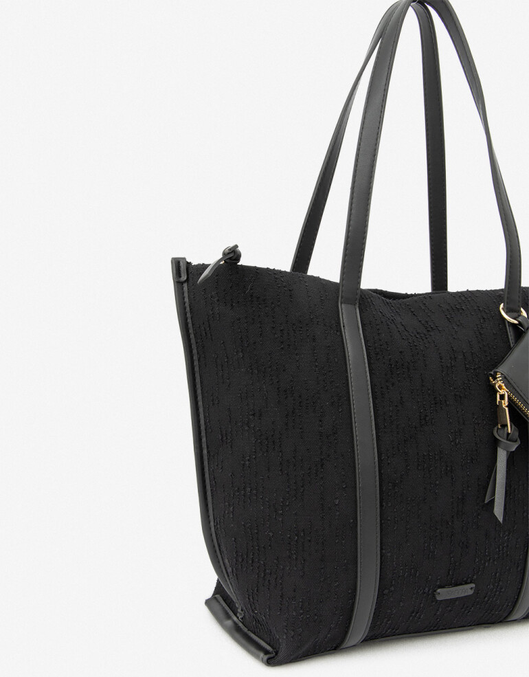 Shopper Shopper Efecto Texturada - Negro