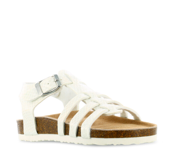 Sandalia de Niña Mini Miss Carol FRITS franciscana Blanco