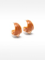 Aros Abiertos Esmaltados naranja