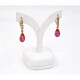 Caravanas Antiguas Con Diamantes Y Rubies Sinteticos. Caravanas Antiguas Con Diamantes Y Rubies Sinteticos.
