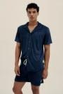 TOWEL CAMP-COLLAR SHIRT Navy