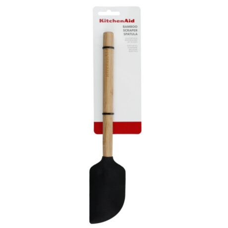 Espatula Raspadora Negra Bambu 30 cm KitchenAid Espatula Raspadora Negra Bambu 30 cm KitchenAid