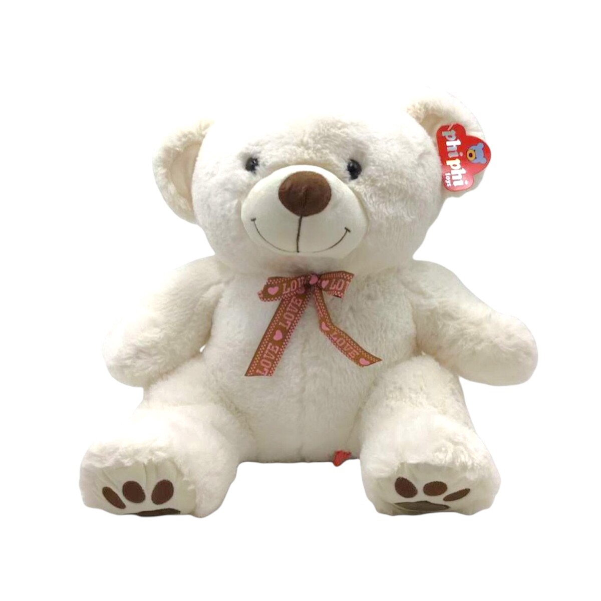 Oso con Moña 45 cm Phi Phi - Blanco 